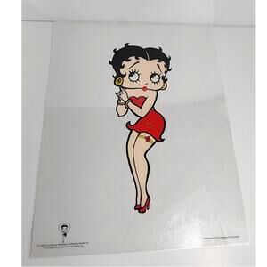 Betty Boop Rare Sericel Animation Pin Up W/Blank Background 1999 Artwork